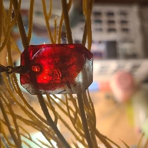 Fire Resin Pendant